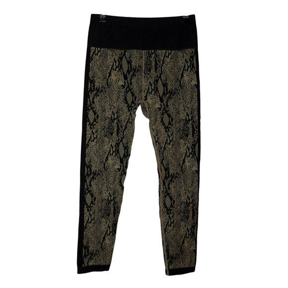 Fabletics High-Rise Snake Print Cropped Leggings Size M - Picture 1 of 6